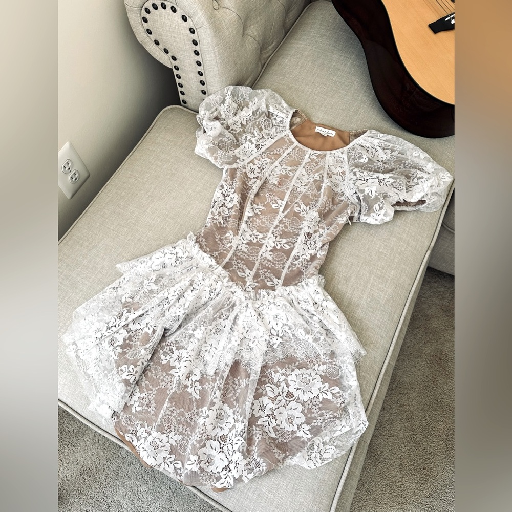 Sweetest Verbena Tiered For Love and Lemons dress 🤍